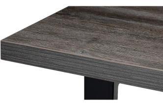 Кухонный стол Эльпатия, 110x75, ЛДСП, дуб рошелье, каркас черный матовый