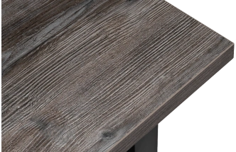 Кухонный стол Эльпатия, 110x75, ЛДСП, дуб рошелье, каркас черный матовый