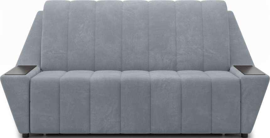 Диван прямой Канзас 140, модель 065, Maxx 900 (серый) / венге