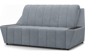 Диван прямой Канзас 140, модель 065, Maxx 900 (серый) / венге