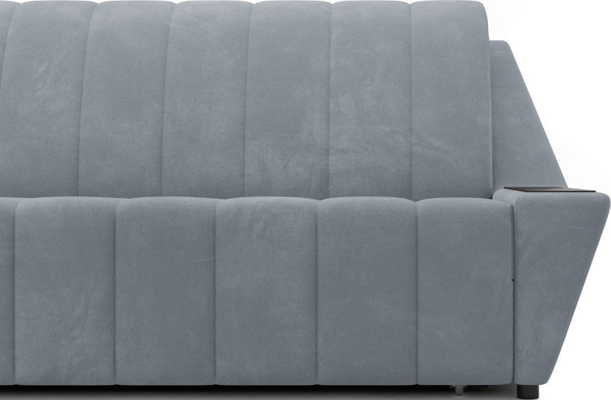 Диван прямой Канзас 140, модель 065, Maxx 900 (серый) / венге