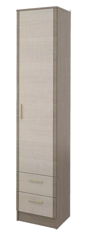 Шкаф однодверный с ящиком Юта, Крослайн карамель/Латте