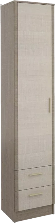 Шкаф однодверный с ящиком Юта, Крослайн карамель/Латте