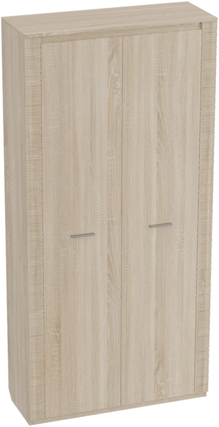 Шкаф двухдверный Элана, 101x41x208.5, распашной с полками, дуб сонома