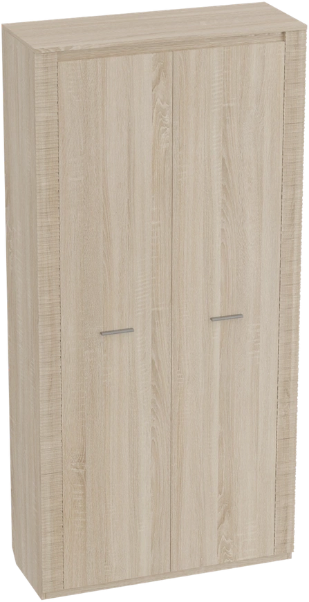 Шкаф двухдверный Элана, 101x41x208.5, распашной с полками, дуб сонома