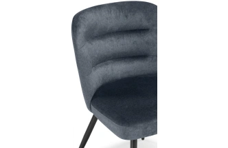 Стул Kilian, на металлокаркасе,  тёмно серый / чёрный