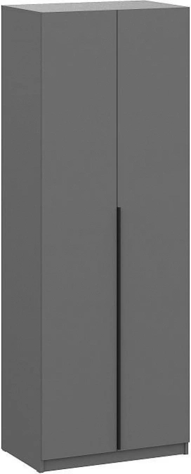 Шкаф двухстворчатый Даиго, графит серый
