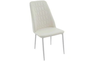 Стул Марсала, мягкий, батлер 08, экокожа, каркас белый