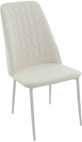 Стул Марсала, мягкий, батлер 08, экокожа, каркас белый