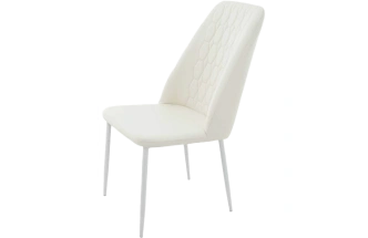 Стул Марсала, мягкий, батлер 08, экокожа, каркас белый