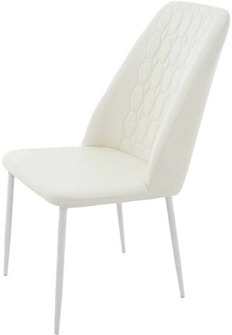 Стул Марсала, мягкий, батлер 08, экокожа, каркас белый