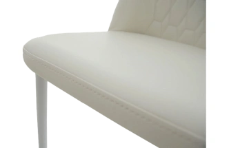 Стул Марсала, мягкий, батлер 08, экокожа, каркас белый