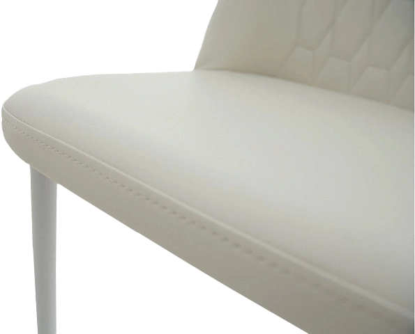 Стул Марсала, мягкий, батлер 08, экокожа, каркас белый