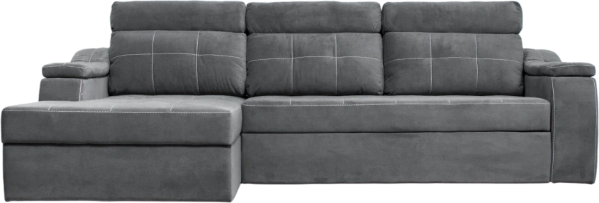 Диван угловой Бруно, MONAKO-A 06, нить белая, угол левый