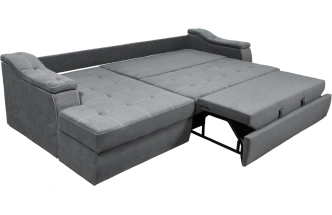 Диван угловой Бруно, MONAKO-A 06, нить белая, угол левый