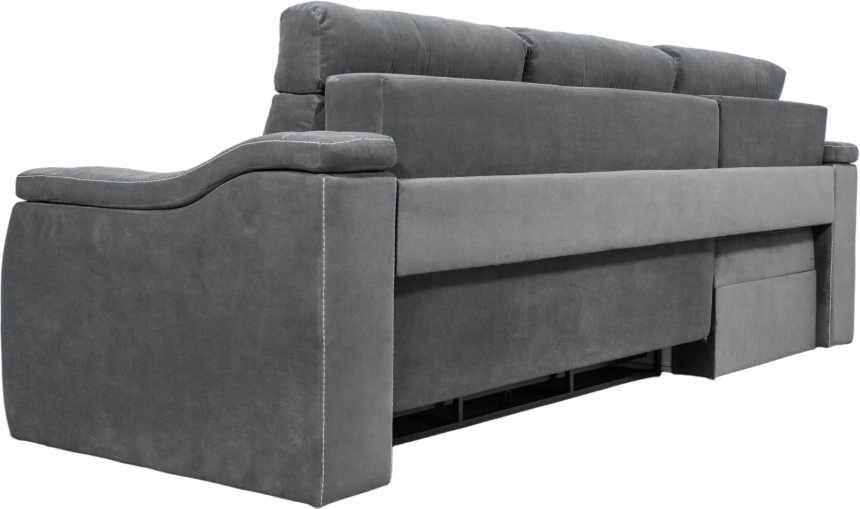 Диван угловой Бруно, MONAKO-A 06, нить белая, угол левый