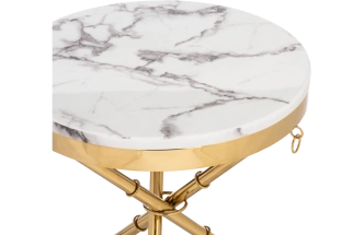 Журнальный стол Monika, 50x55, marble / gold