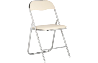 Стул Fold 1, складной, beige / chrome