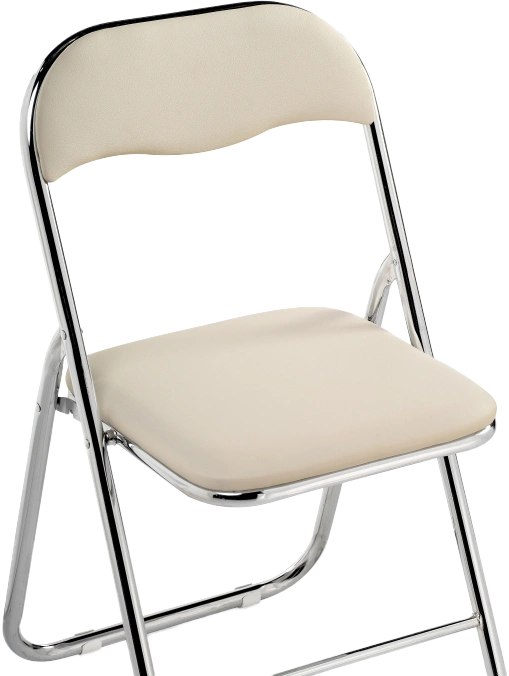 Стул Fold 1, складной, beige / chrome
