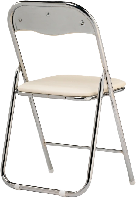 Стул Fold 1, складной, beige / chrome