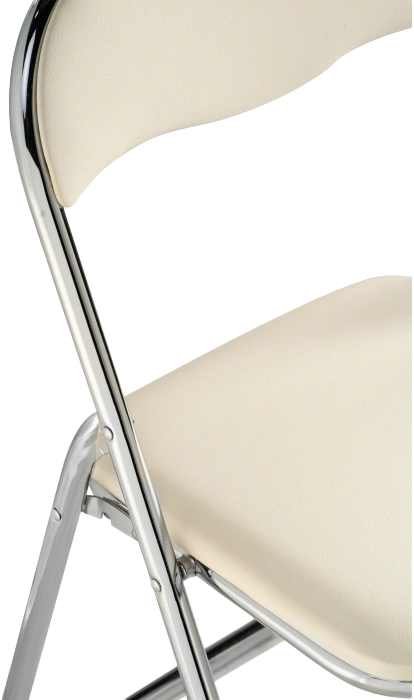 Стул Fold 1, складной, beige / chrome