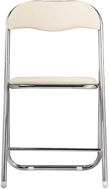 Стул Fold 1, складной, beige / chrome