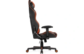 Компьютерное кресло Racer, игровое, черное / оранжевое