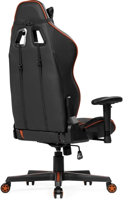 Компьютерное кресло Racer, игровое, черное / оранжевое