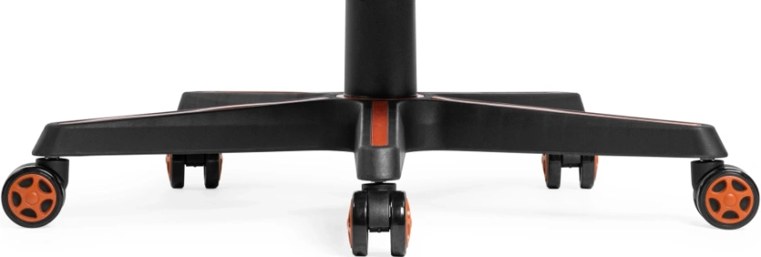 Компьютерное кресло Racer, игровое, черное / оранжевое