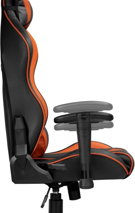 Компьютерное кресло Racer, игровое, черное / оранжевое