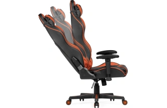Компьютерное кресло Racer, игровое, черное / оранжевое