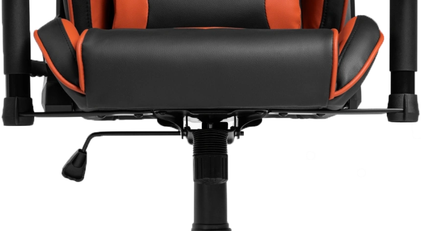 Компьютерное кресло Racer, игровое, черное / оранжевое