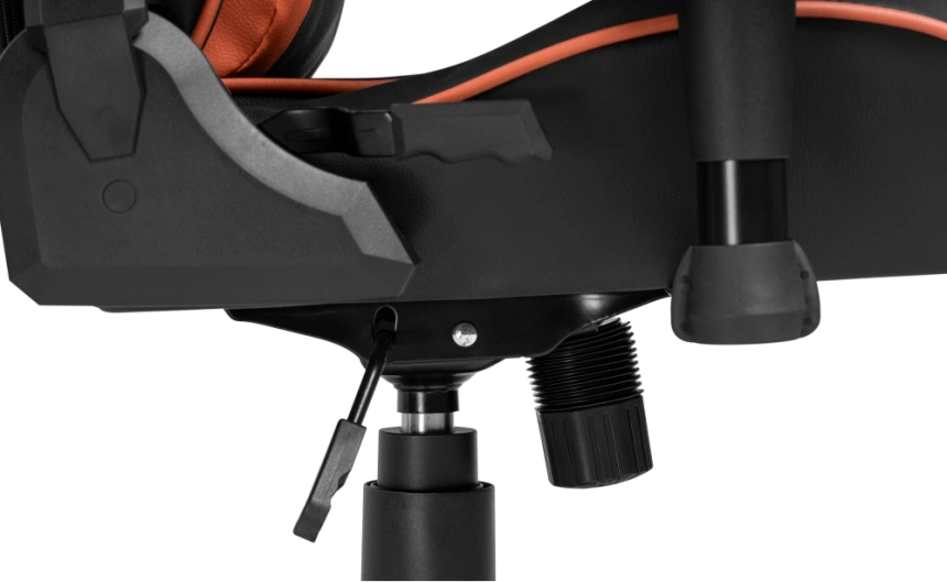 Компьютерное кресло Racer, игровое, черное / оранжевое