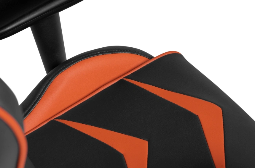 Компьютерное кресло Racer, игровое, черное / оранжевое