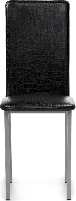 Стул Bozanak, на металлокаркасе, черный крокодил / светлый мусс