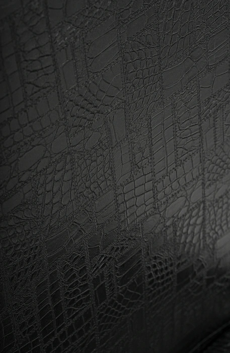 Стул Bozanak, на металлокаркасе, черный крокодил / светлый мусс