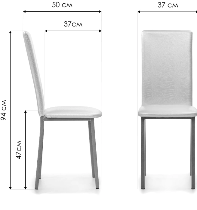Стул Bozanak, на металлокаркасе, черный крокодил / светлый мусс
