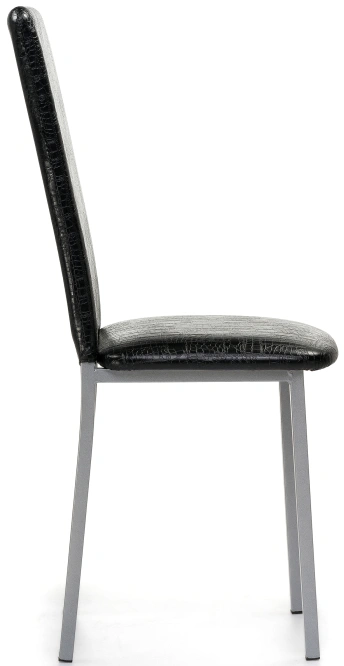 Стул Bozanak, на металлокаркасе, черный крокодил / светлый мусс