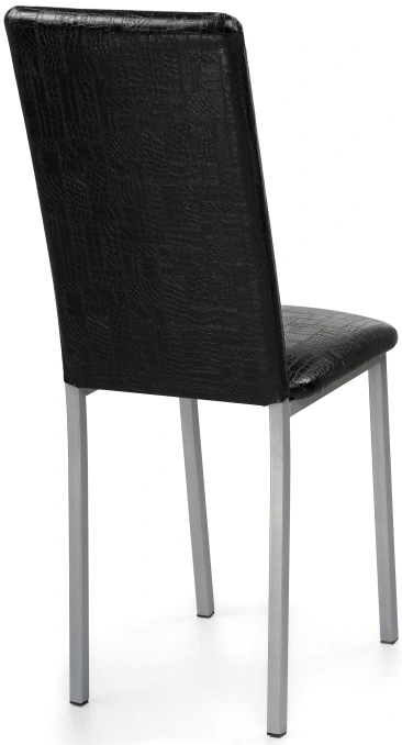 Стул Bozanak, на металлокаркасе, черный крокодил / светлый мусс