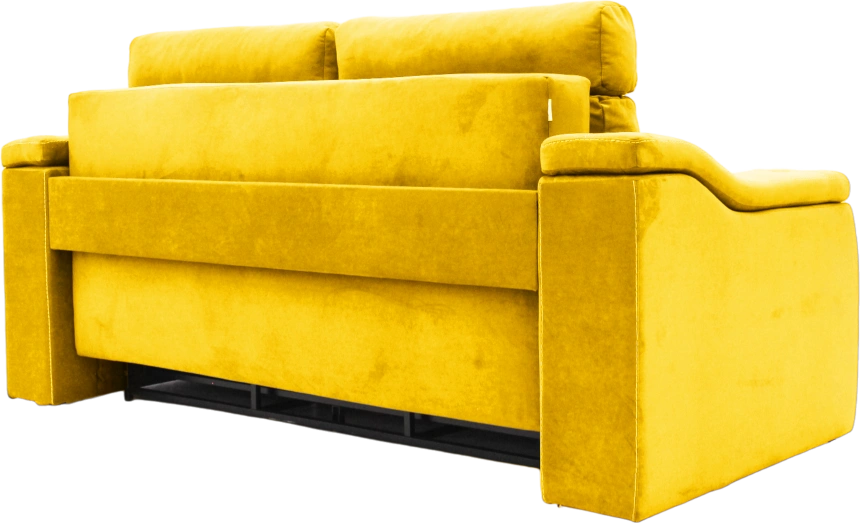 Диван прямой Бруно, Catania lemon, нить белая