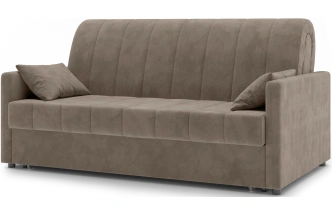 Диван прямой Хилтон 160, модель 139, Ultra Beige (бежевый) / венге