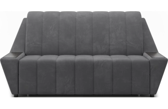 ​Диван прямой Канзас 140, модель 065, Maxx 965​ (темно-серый) / венге