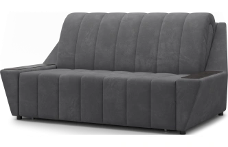 ​Диван прямой Канзас 140, модель 065, Maxx 965​ (темно-серый) / венге
