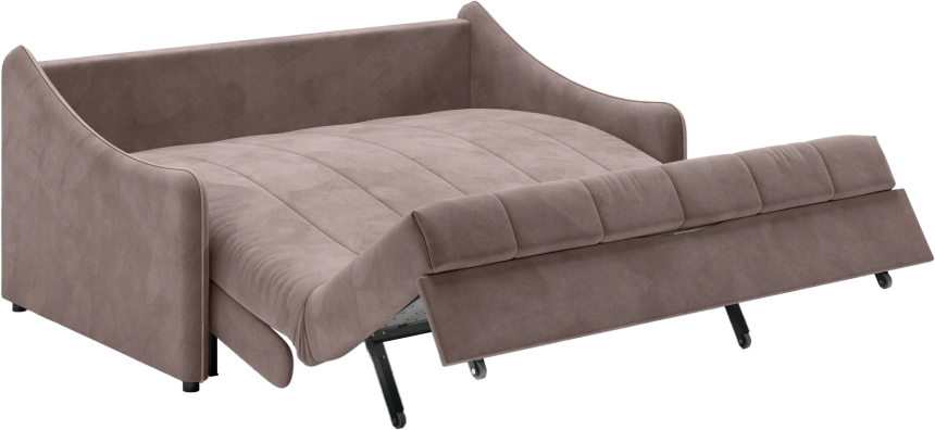 ​Диван прямой Дели 160, модель 032, Ultra Stone​ / Ultra Sand​ (коричневый)