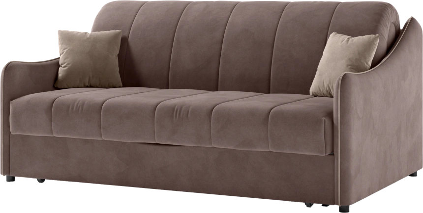 ​Диван прямой Дели 160, модель 032, Ultra Stone​ / Ultra Sand​ (коричневый)