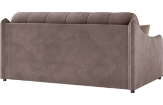 Диван прямой Дели 160, модель 032, Ultra Stone / Ultra Sand (коричневый)