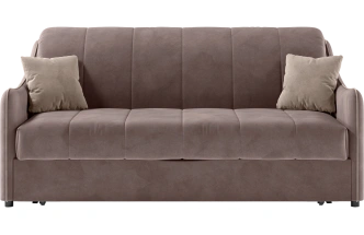 Диван прямой Дели 160, модель 032, Ultra Stone / Ultra Sand (коричневый)