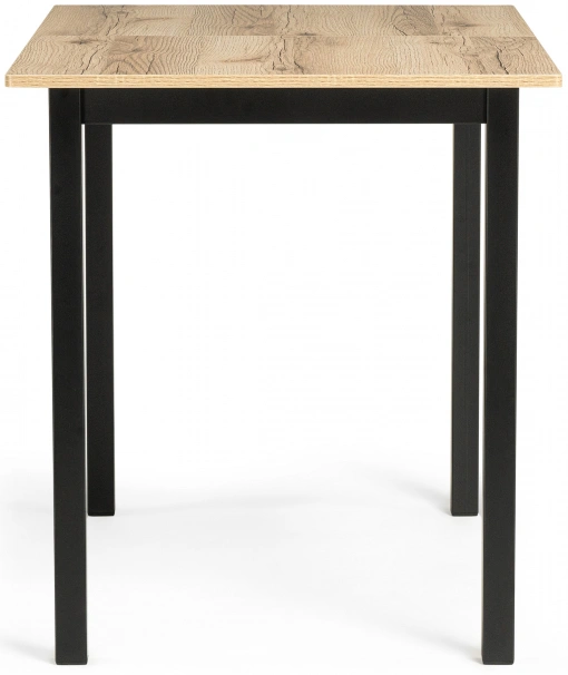 Кухонный раздвижной стол Аркон, 110(130)х68х75, делано / черный