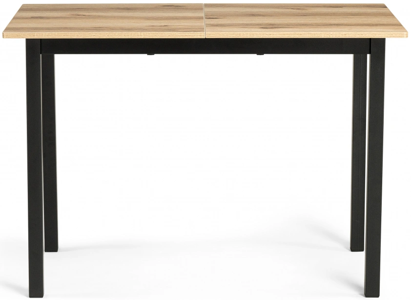 Кухонный раздвижной стол Аркон, 110(130)х68х75, делано / черный