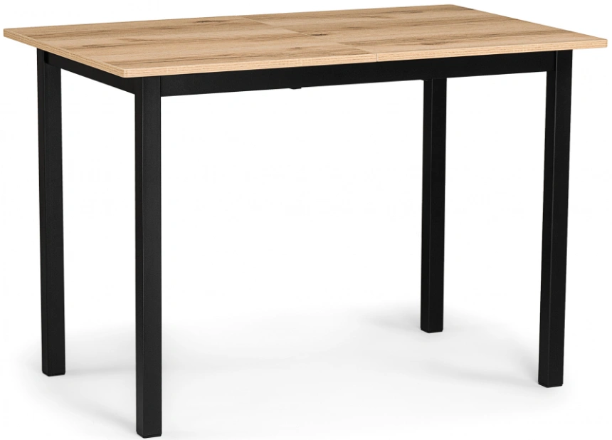 Кухонный раздвижной стол Аркон, 110(130)х68х75, делано / черный